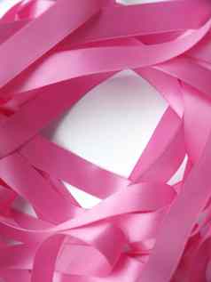 粉红色的丝带白色背景设计元素