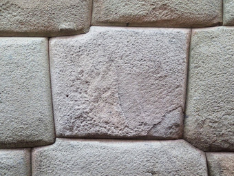 还墙使自然火山石头库斯科秘鲁