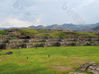 Sacsayhuaman印加人废墟秘鲁安第<strong>斯</strong>山脉