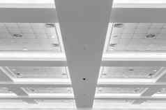 天花板业务室内办公室建筑光霓虹灯风格单色复制空间添加文本