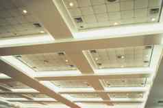 天花板业务室内办公室建筑光霓虹灯古董风格语气复制空间添加文本