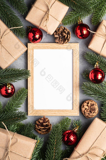 圣诞节假期作文图片框架模型红色的装饰物礼物枞<strong>树形</strong>分支机构