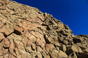 岩石形成海滩阿尔梅里亚西班牙