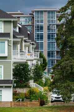 外墙住宅建筑温哥华加拿大
