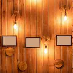 餐厅酒吧室内照片帧木墙