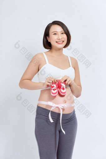 <strong>小鞋子</strong>未出生的婴儿肚子怀孕了女人