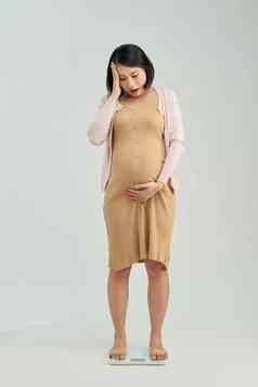 怀孕了女人站尺度首页怀孕重量获得概念