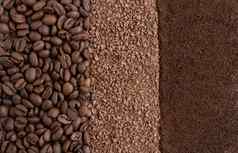 背景烤咖啡豆子粒状菊苣地面咖啡背景咖啡豆子咖啡粉
