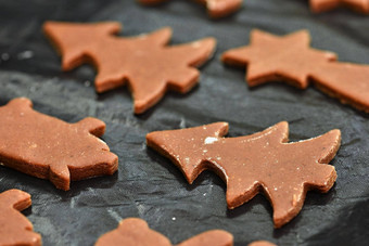 烘焙首页使圣诞节饼干经典捷克传统概念冬天季节食物圣诞节假期