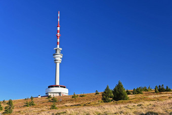 <strong>最高峰</strong>摩拉维亚普拉德发射机注意塔山杰塞尼基山捷克共和国