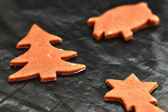 烘焙首页使圣诞节饼干经典捷克传统概念冬天季节食物圣诞节假期