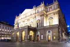 剧院规模米兰意大利晚上著名的意大利建筑