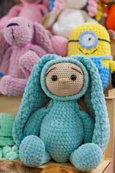 针织玩具钩针编织的可爱的动物手工制作的玩具豪华的塞玩具