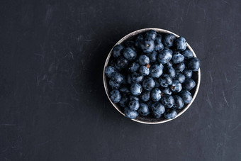 <strong>蓝莓</strong>抗氧化剂有机超级食物陶瓷碗概念健康的吃营养