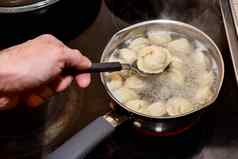 饺子沸腾水肉饺子煮熟的能沸腾水