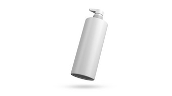 喷雾瓶模型泵类型白色颜色插入品牌标签医疗护肤品化妆化妆品产品呈现