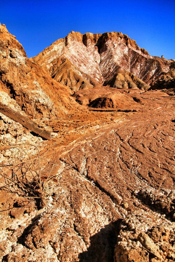 沉积物岩石形成矿物条纹被遗弃的采石场