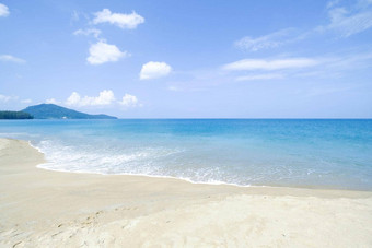 <strong>风</strong>景视图<strong>大气</strong>美丽的沙子海颜色天空海滩普吉岛泰国