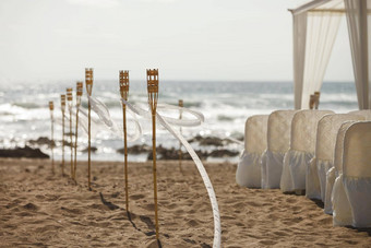 Diy海滩婚礼仪式