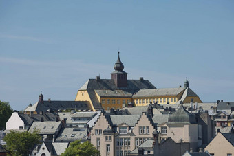aspoy学<strong>校历</strong>史建筑alesund建北欧neo-baroque风格挪威