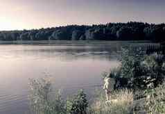 大美丽的湖早期早....