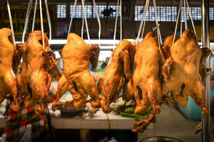 中国人一年的夏娃小鸭子鸭煮熟的鸡销售市场图片 包图网企业站