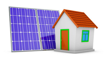 房子太阳能面板
