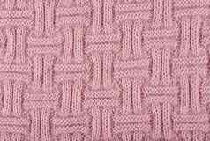 关闭尘土飞扬的紫色的针织织物针织纹理简单的模式