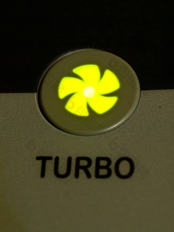 绿色光涡轮增压按钮背景