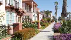 房子郊区街加州美国通用的建筑住宅区这些洛杉矶