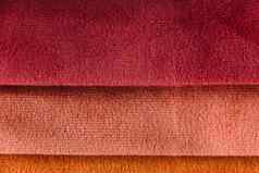 集合色彩斑斓的丝绒纺织样品织物设计沙发扶手椅织物纹理背景