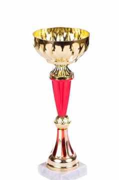 奖杯杯孤立的白色奖杯有形的持久的提醒具体的成就服务识别证明优点授予体育事件