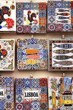 冰箱纪念品磁铁模仿葡萄牙语瓷砖