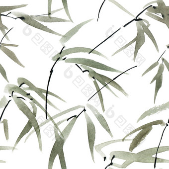 竹子叶子模式