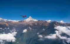 超轻飞机苍蝇博卡拉安纳普尔纳峰地区