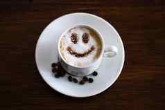 咖啡牛奶钢网微笑杯飞碟咖啡豆子表格