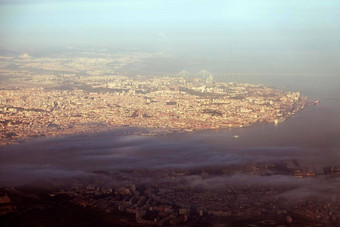 里斯本空中视图城市
