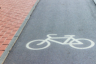 城市自行车路径铺道路骑自行车城市自行车车道标志文章骑自行车的人开放自行车路径欧洲