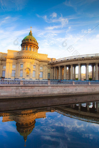 喀山大教堂圣彼得堡风景圣彼得堡早....城市人文章旅游