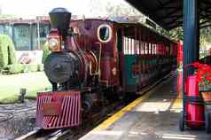 古董蒸汽引擎机车火车典型的古董火车