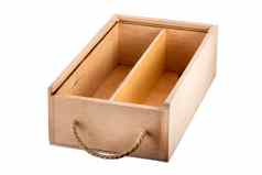 木盒子白色背景存储盒子