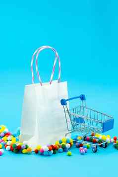 购物袋购物车出售概念购物概念在线商店购物中心出售