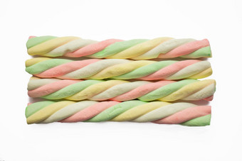 棉花糖棒糖果多色的糖果蛋白质空气质量