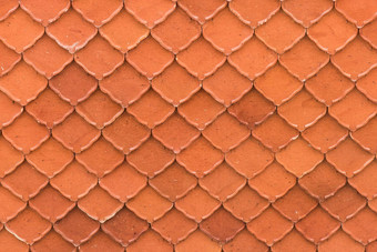 摘要橙色屋顶瓷砖