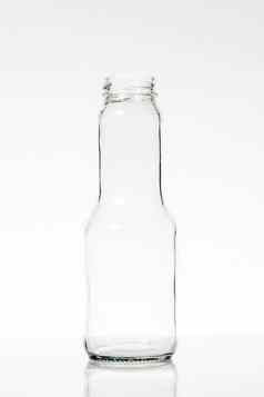玻璃瓶白色背景