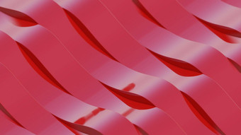 红色的条纹波插图
