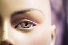 女眼睛肖像人体模型