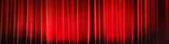 横幅背景音乐会窗帘红色的剧院窗帘