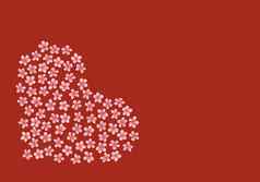 现代业务卡设计模板心使粉红色的樱花花装饰Terracotta背景模板溢价礼物凭证折扣优惠券问候卡包装复制空间文本