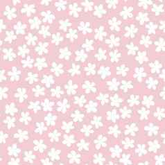 无缝的模式开花日本樱桃樱花织物包装壁纸纺织装饰设计邀请打印礼物包装制造业白色花粉红色的背景